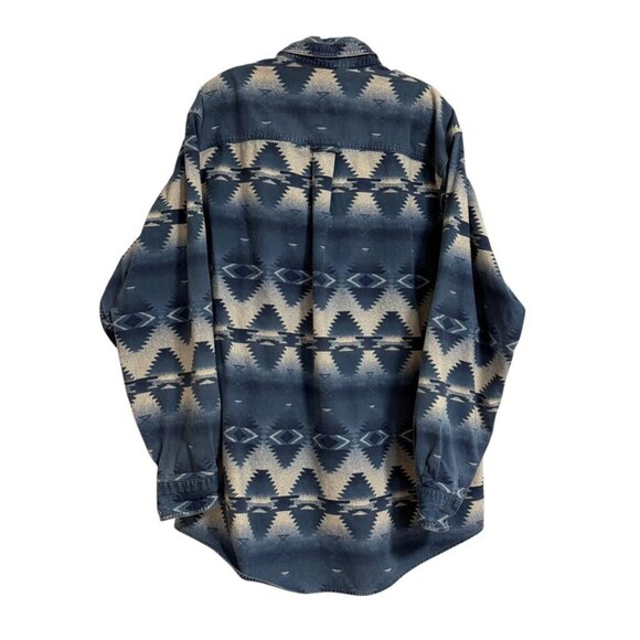 John Rich & Bros Woolrich Tribal Inspired Vintage SZ XL‎ Men's Shirt Workwear - Picture 2 of 10